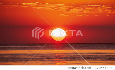 First sunrise, sunrise, morning sun, Generative AI, AI images First sunrise, sunrise, morning sun, Generative AI, AI images 120535828