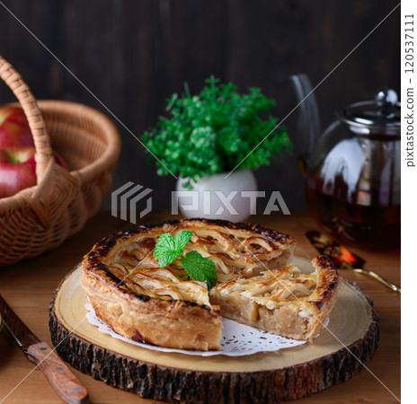 Apple pie (dark background) Apple pie (dark background) 120537111