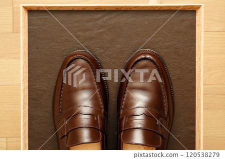 Beautifully polished brown loafers Beautifully polished brown loafers 120538279