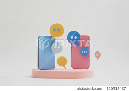 Smartphone chat conversation scene 120538487
