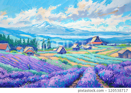 Beautiful scenery of Furano Beautiful scenery of Furano 120538717