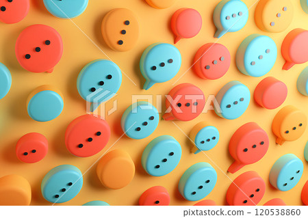 Cute speech bubble texture 120538860