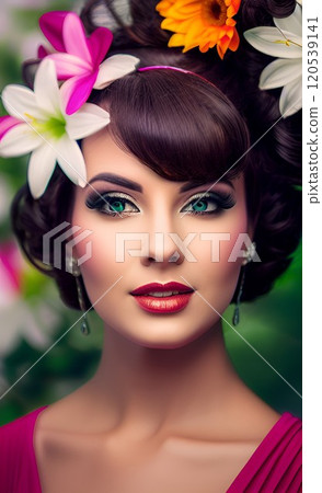 美麗的女人的臉 美麗的女人的臉 120539141