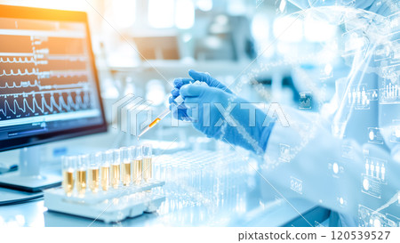 Image of modern laboratory biotechnology 120539527