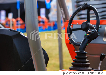 Operating system on big industrial agricultural machine 120539834