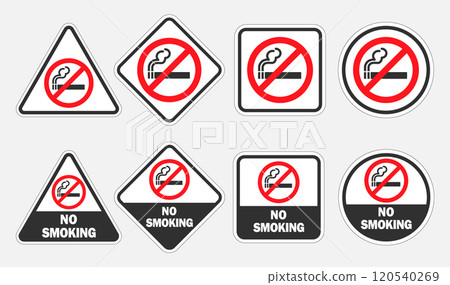 No open fire, no smoking icon symbol. No open flame sparkle logo sign. Not allowed, do not make fire. Prohibition, Prohibited, forbidden. Vector illustration. Isolated on white background. No open fire, no smoking icon symbol. No open flame sparkle logo sign. Not allowed, do not make fire. Prohibition, Prohibited, forbidden. Vector illustration. Isolated on white background. 120540269