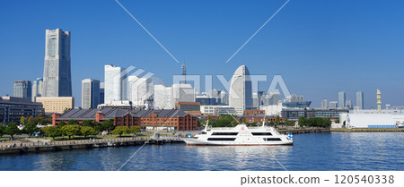 Yokohama Minato Mirai coastal scenery 120540338