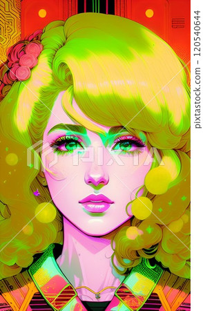 A beautiful woman clipart 120540644