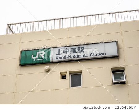 The station name display at Kaminakazato Station (Kita-ku, Tokyo), the second-worst JR station in terms of passenger numbers among the 23 wards of Tokyo The station name display at Kaminakazato Station (Kita-ku, Tokyo), the second-worst JR station in terms of passenger numbers among the 23 wards of Tokyo 120540697