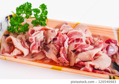 來自澳洲的托盤中的羊肉 120540983
