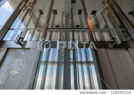 The elevator hall of a luxury foreign hotel in the skyscraper Abeno Harukas 120542116