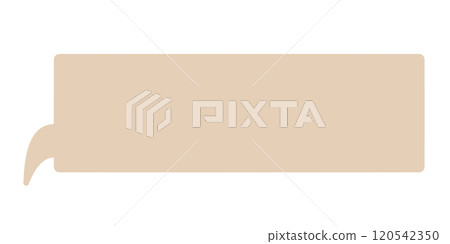 Simple horizontal speech bubble 3 (beige, no lines) Simple horizontal speech bubble 3 (beige, no lines) 120542350
