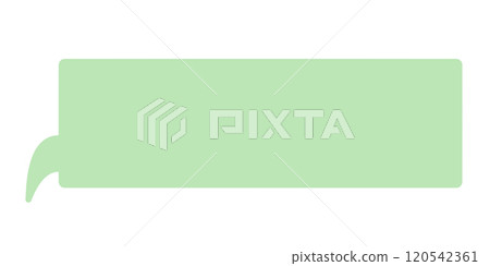 Simple horizontal speech bubble 3 (green, no line drawing) Simple horizontal speech bubble 3 (green, no line drawing) 120542361