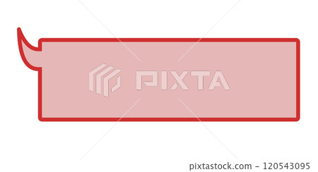 Simple horizontal speech bubble 2 (red) Simple horizontal speech bubble 2 (red) 120543095