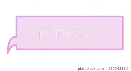 Simple horizontal speech bubble 3 (pink) 120543184