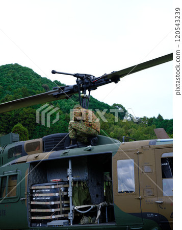 Disaster relief helicopter 120543239