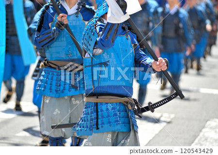 關東/小田原北條五台祭(北條五台祭)/戰國時代的武士遊行、手持旗幟的武士/神奈川縣小田原市(4) 關東/小田原北條五台祭(北條五台祭)/戰國時代的武士遊行、手持旗幟的武士/神奈川縣小田原市(4) 120543429