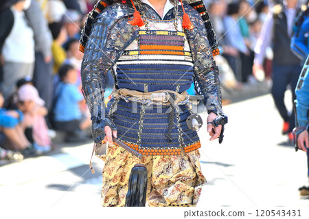 Kanto, Odawara Hojo Godai Festival (Hojo Godai Festival), warrior procession from the Warring States period, commanding warrior, Odawara City, Kanagawa Prefecture Kanto, Odawara Hojo Godai Festival (Hojo Godai Festival), warrior procession from the Warring States period, commanding warrior, Odawara City, Kanagawa Prefecture 120543431