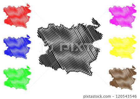 Lori Province (Republic of Armenia, Administrative divisions of Armenia) map vector illustration, scribble sketch Lori map 120543546