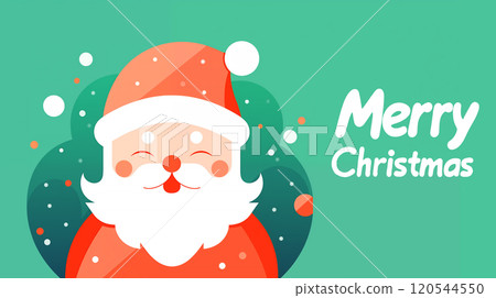 卡通圣诞节圣诞老人插画海报 120544550