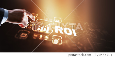 Roi Return On Investment Business Technology Analysis Finance Concept 120545704
