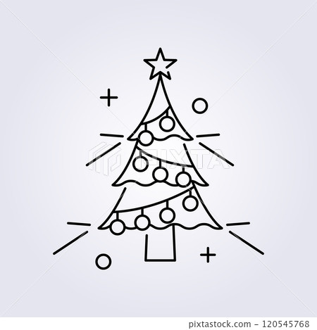 christmas tree icon vector illustration design christmas tree icon vector illustration design 120545768