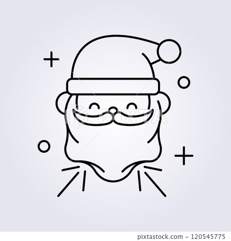 santa claus icon illustration vector design santa claus icon illustration vector design 120545775