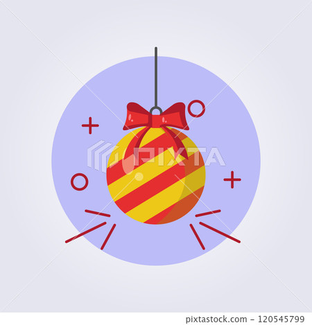 christmas ball icon vector illustration design 120545799