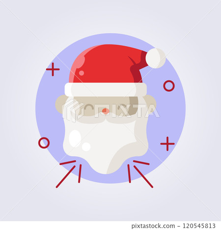 santa claus icon illustration vector design santa claus icon illustration vector design 120545813