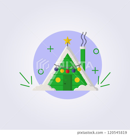 winter cabin icon vector illustration design 120545819
