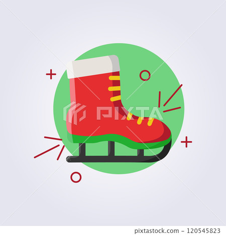 santa ski boots icon vector illustration design santa ski boots icon vector illustration design 120545823