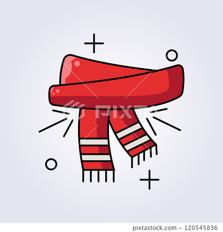christmas scarf icon vector illustration design christmas scarf icon vector illustration design 120545836