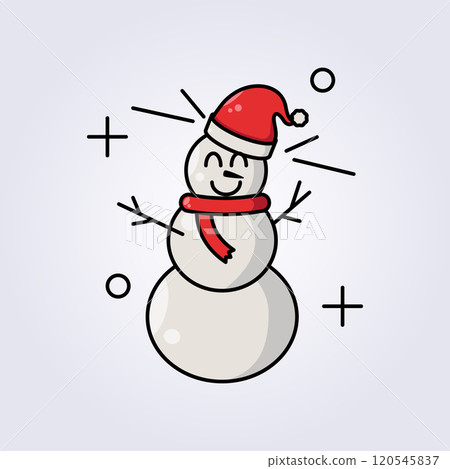snowman santa icon vector illustration design 120545837