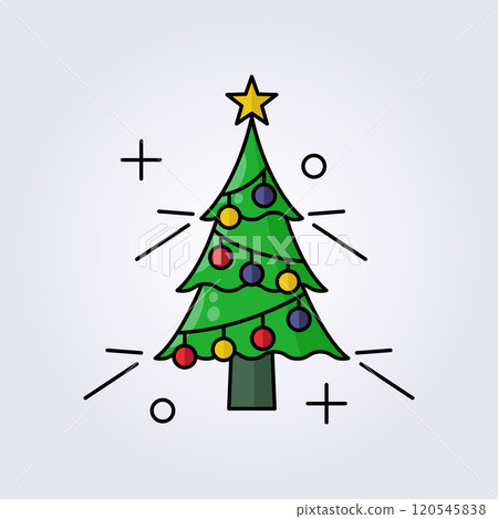 christmas tree icon vector illustration design christmas tree icon vector illustration design 120545838