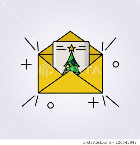 christmas letter mail icon illustration vector design christmas letter mail icon illustration vector design 120545842