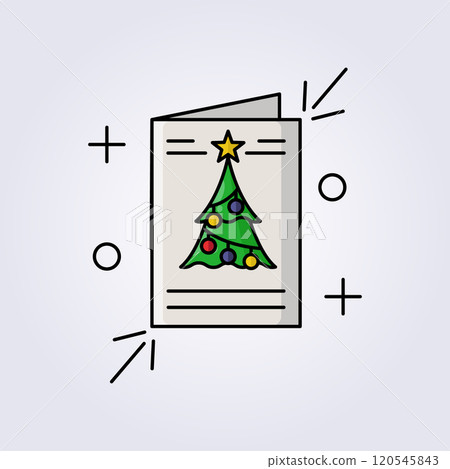 christmas card icon illustration vector design christmas card icon illustration vector design 120545843