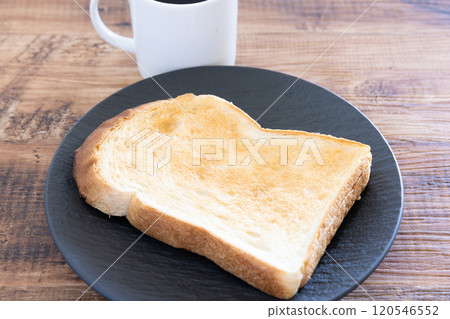 Delicious toasted Yamagata bread and hot coffee Delicious toasted Yamagata bread and hot coffee 120546552