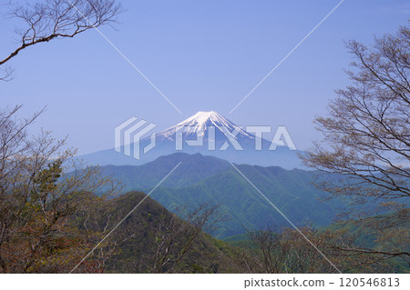 Mt. Fuji seen from Okuratakamaru Mt. Fuji seen from Okuratakamaru 120546813