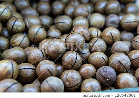 people macadamia food nut cooking ingredient nutshell - freshness organic snack no seed 120548061