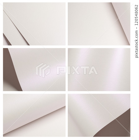 Glossy paper textures with a pearl like finish and subtle metallic sheen. Featuring smooth surfaces, Glossy paper textures with a pearl like finish and subtle metallic sheen. Featuring smooth surfaces, 120548062