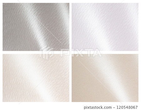 Glossy paper texture set featuring pearl, beige, and silver tones with subtle gradients and a 120548067