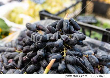 closeup market food black fruit summer purple natural fresh sweet healthy wine agriculture closeup market food black fruit summer purple natural fresh sweet healthy wine agriculture 120548210