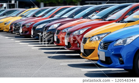 從側面拍攝汽車 120548344