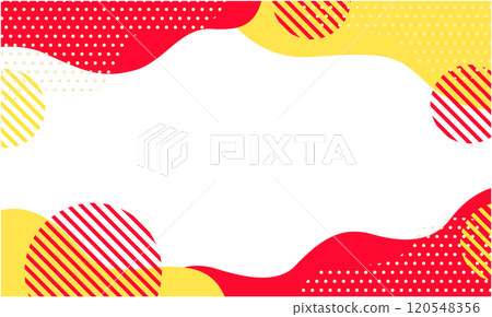 Pop geometric pattern background material 07 Purple Orange New Year's card material Frame Pop geometric pattern background material 07 Purple Orange New Year's card material Frame 120548356