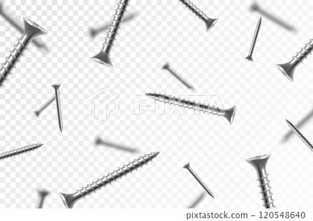 screws isolated on white background screws isolated on white background 120548640