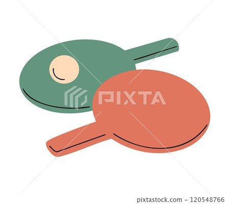 Rackets and table tennis ball Rackets and table tennis ball 120548766