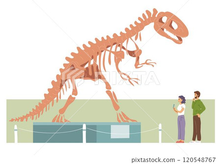 Museum of Paleontology with dinosaur skeleton 120548767