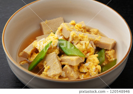 Koya tofu with egg Koya tofu with egg 120548946