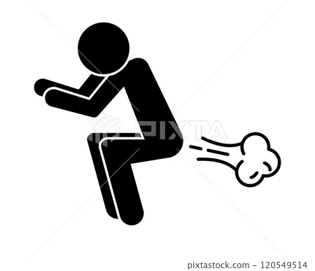 放屁的人的剪影/放屁的人 120549514