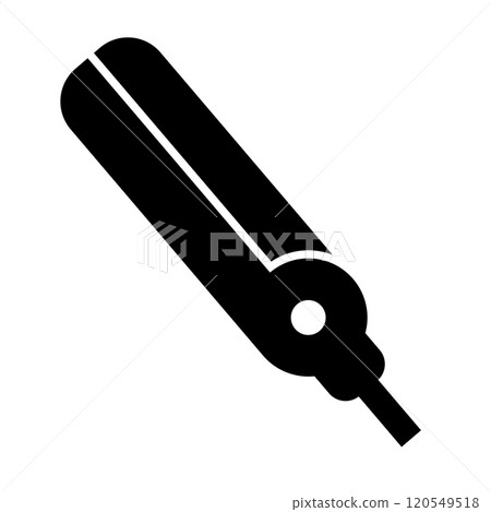Hair iron silhouette Hair iron silhouette 120549518